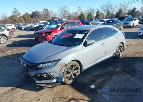 2019 Honda Civic Sport из США, поврежденный, VIN SHHFK7H47KU400662